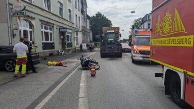 FW-EN: Verkehrsunfall mit Motorrad auf der Hagener Straße