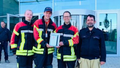 FW Böblingen: Die Feuerwehr Böblingen beim Towerrun in Rottweil