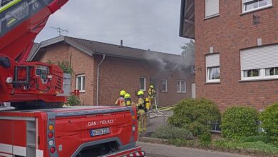 FW Gangelt: Kellerbrand unterbricht die Jubiläumsfeiern in Gangelt