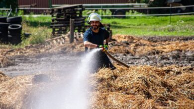 Feuerwehrnachwuchs zeigt sein Können – Leistungsspangenabnahme