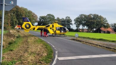 FW-OLL: Zusammenstoß zwischen Motorrad und PKW in Sandkrug - Rettungshubschrauber im Einsatz