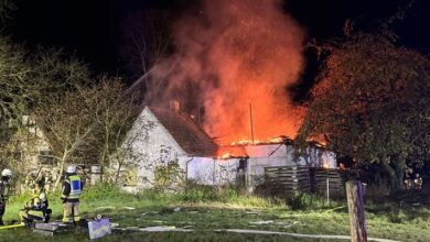 POL-MI: Leerstehendes Bauernhaus fängt Feuer