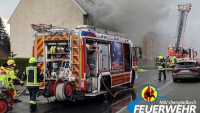 FW-MG: Brand in einem Keller