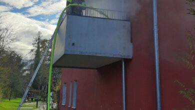 FW-M: Küche in Vollbrand (Harthof)